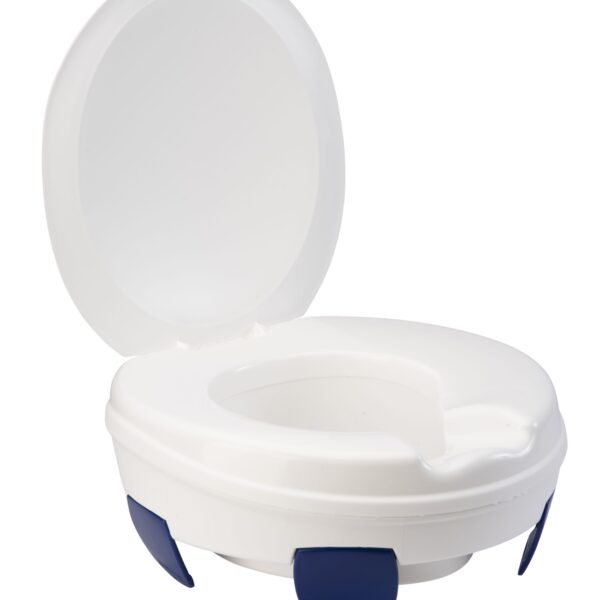 Toiletverhoger met klembevestiging met deksel